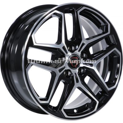 ДискNZ R-04 6.5JxR16 PCD5x112 ET46 DIA57.1, черный полностью полированный