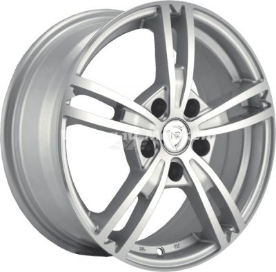 ДискNZ Sh672 6.5JxR16 PCD5x112 ET42 DIA57.1, серебристый полностью полированный