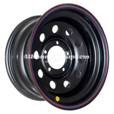 ДискOff-Road Wheels УАЗ 8JxR16 PCD5x139.7 ET-3 DIA110, Чёрный матовый