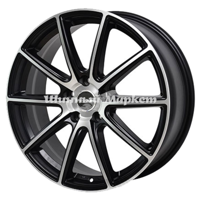 ДискPDW 2003 8JxR19 PCD5x114.3 ET45 DIA67.1, черный с полировкой