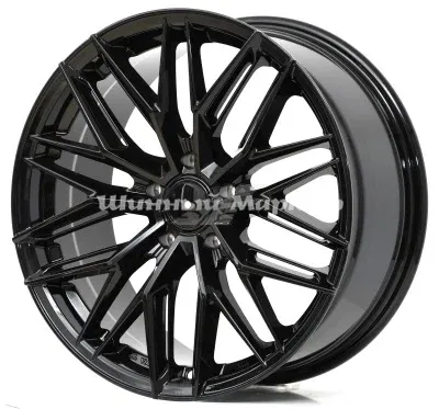 ДискPDW 2119 8JxR18 PCD5x108 ET43 DIA67.1, черный глянцевый с полировкой