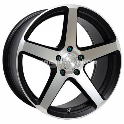 ДискPDW C-Spec2 9.5JxR20 PCD5x112 ET37 DIA66.5, черный матовый с полированной лицевой стороной