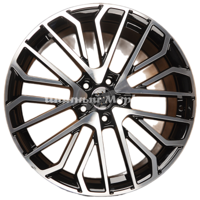 ДискPowcan 3S1261 8JxR19 PCD5x112 ET45 DIA66.6, черный полностью полированный