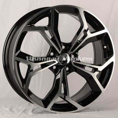 ДискPowcan 5963 7.5JxR19 PCD5x114.3 ET50 DIA67.1, черный полностью полированный