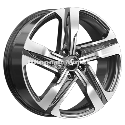 ДискLegeArtis КР004 Sorento 7.5JxR19 PCD5x114.3 ET49 DIA67.1, Чёрный глянцевый с полированной лицевой частью