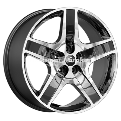 ДискLegeArtis КР008 Ford Mustang 8.5JxR20 PCD5x114.3 ET42.5 DIA70.6, Чёрный глянцевый с полированной лицевой частью