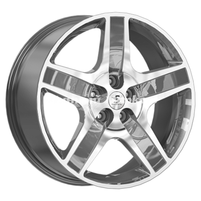 ДискLegeArtis КР008 Genesis G80/GV80 8.5JxR20 PCD5x114.3 ET43 DIA67.1, Серый тёмный с полированной лицевой частью