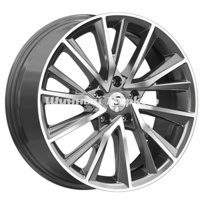 ДискLegeArtis КР010 EXEED TXL 7.5JxR18 PCD5x108 ET36 DIA65.1, Серый тёмный с полированной лицевой частью