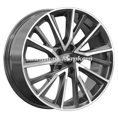 ДискLegeArtis КР010 EXEED TXL 7.5JxR18 PCD5x108 ET36 DIA65.1, Чёрно-серый с полированной лицевой частью