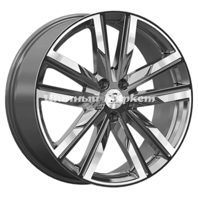 ДискLegeArtis КР014 BMW X3 8JxR20 PCD5x112 ET27 DIA66.6, Серый тёмный с полированной лицевой частью