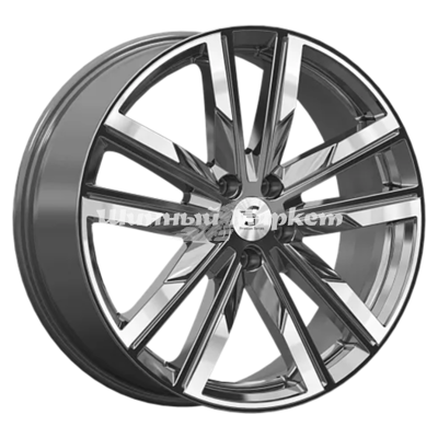 ДискLegeArtis КР014 Discovery Sport 8JxR20 PCD5x108 ET45 DIA63.4, Серый тёмный с полированной лицевой частью