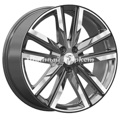 ДискLegeArtis КР014 (Geely Tugella) 8JxR20 PCD5x108 ET46 DIA63.4, Серый тёмный с полированной лицевой частью