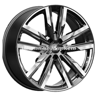 ДискLegeArtis КР014 Lexus RX 8JxR20 PCD5x114.3 ET30 DIA60.1, Чёрный глянцевый с полированной лицевой частью