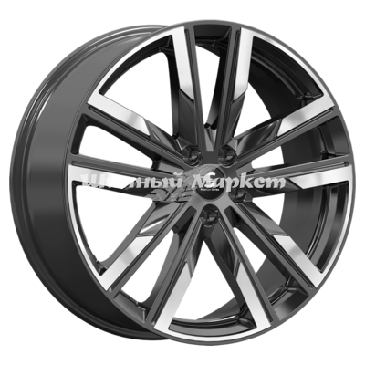 ДискLegeArtis КР014 Lexus RX 8JxR20 PCD5x114.3 ET30 DIA60.1, Чёрно-серый с полированной лицевой частью