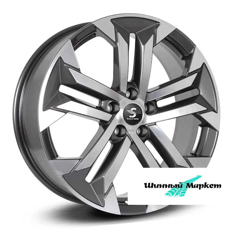 ДискLegeArtis КР015 Peugeot 5008 7.5JxR19 PCD5x108 ET42 DIA65.1, Темно - серый глянцевый с полированной лицевой поверхностью