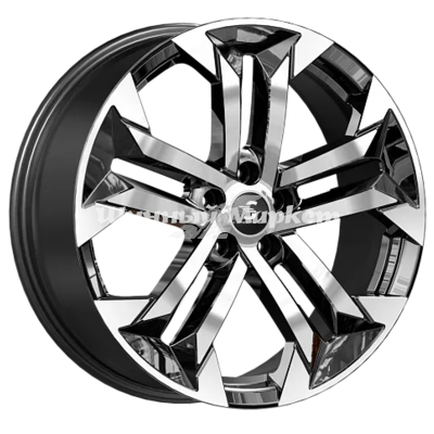 ДискLegeArtis КР015 Sportage_Tucson 7.5JxR19 PCD5x114.3 ET51 DIA67.1, Чёрный глянцевый с полированной лицевой частью