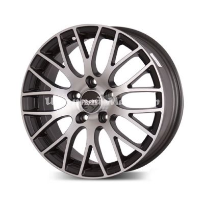 ДискPROMA GTL 6.5JxR16 PCD4x100 ET45 DIA67.1, темно-серый с полировкой