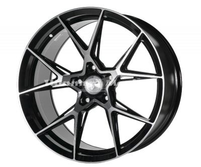 ДискRace Ready CSSYA5636 8JxR18 PCD5x114.3 ET40 DIA67.1, Черный глянец с проточкой, затемненный лак