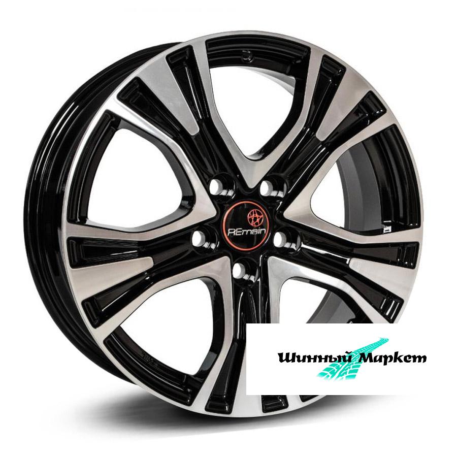 ДискRemain Camry R159 7JxR17 PCD5x114.3 ET45 DIA60.1, черный с полированной лицевой стороной