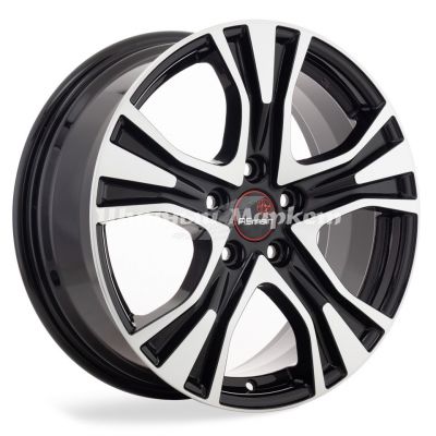 ДискRemain Skoda Octavia (R159) 7JxR17 PCD5x112 ET49 DIA57.1, черный с полированной лицевой частью