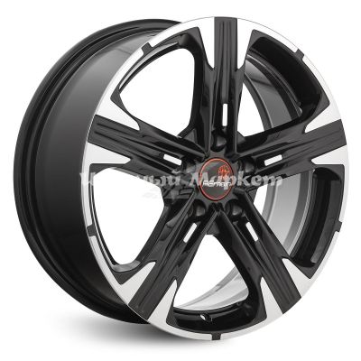 ДискRemain Volkswagen Tiguan (R240) 7JxR17 PCD5x112 ET40 DIA57.1, черный с полированной лицевой частью