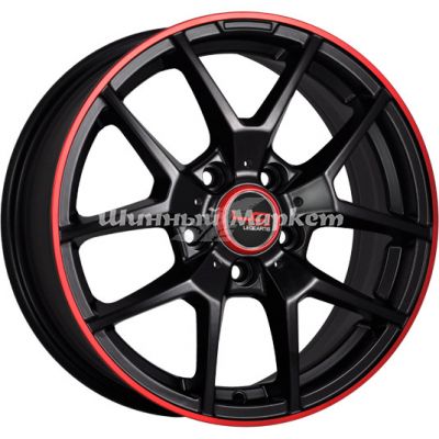 ДискLegeArtis concept-mr509 7JxR17 PCD5x112 ET45 DIA66.6, черный матовый с красной полосой по ободу