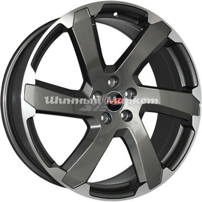 ДискLegeArtis concept-v506 8JxR20 PCD5x108 ET49 DIA67.1, графит матовый с полированным ободом