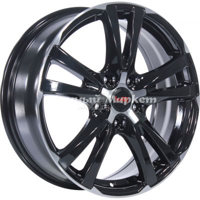 ДискLegeArtis H74 7.5JxR18 PCD5x114.3 ET50 DIA64.1, черный полностью полированный