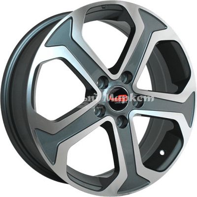 ДискLegeArtis Hnd162 6.5JxR17 PCD5x114.3 ET48 DIA67.1, насыщенный темно-серый полностью полированный