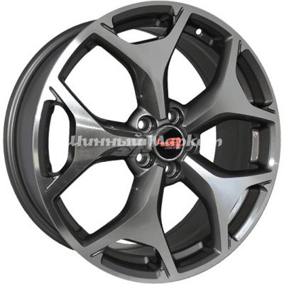 ДискLegeArtis Sb22 7JxR18 PCD5x100 ET48 DIA56.1, насыщенный темно-серый полностью полированный