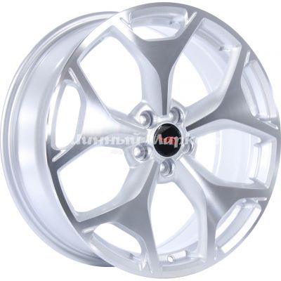 ДискLegeArtis Sb22 7JxR18 PCD5x100 ET48 DIA56.1, серебристый полностью полированный