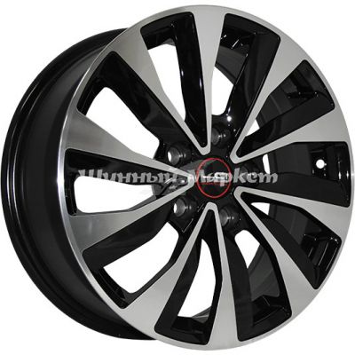 ДискLegeArtis Vv156 6.5JxR16 PCD5x112 ET46 DIA57.1, черный полностью полированный