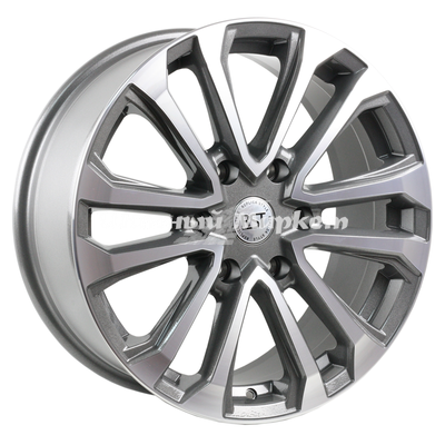 ДискX-trike R058 (Fortuner/Hilux) 7.5JxR18 PCD6x139.7 ET30 DIA106.1, темно-серый с проточкой по лицевой части