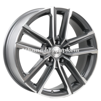 ДискX-trike R078 (Tiggo) 7JxR18 PCD5x108 ET33 DIA60.1, темно-серый с проточкой по лицевой части