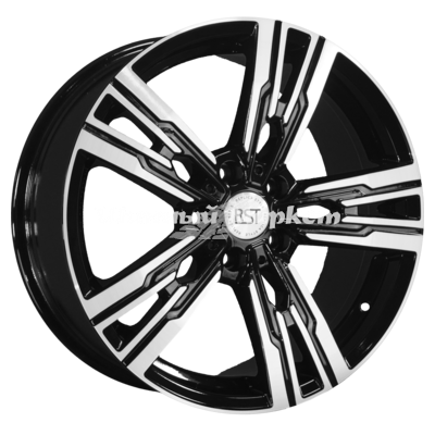 ДискX-trike R228 8JxR18 PCD5x114.3 ET50 DIA60.1, черный бриллиант