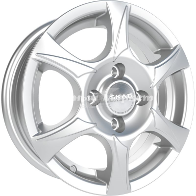 ДискСкад Аэро 5JxR13 PCD4x100 ET45 DIA67.1, серебристый с металлическим отливом