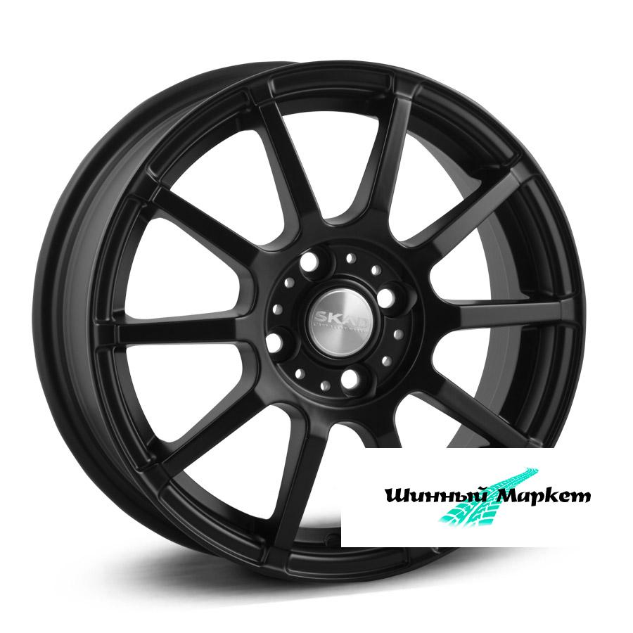 ДискСкад Акита 6JxR15 PCD4x100 ET40 DIA60.1, черный матовый