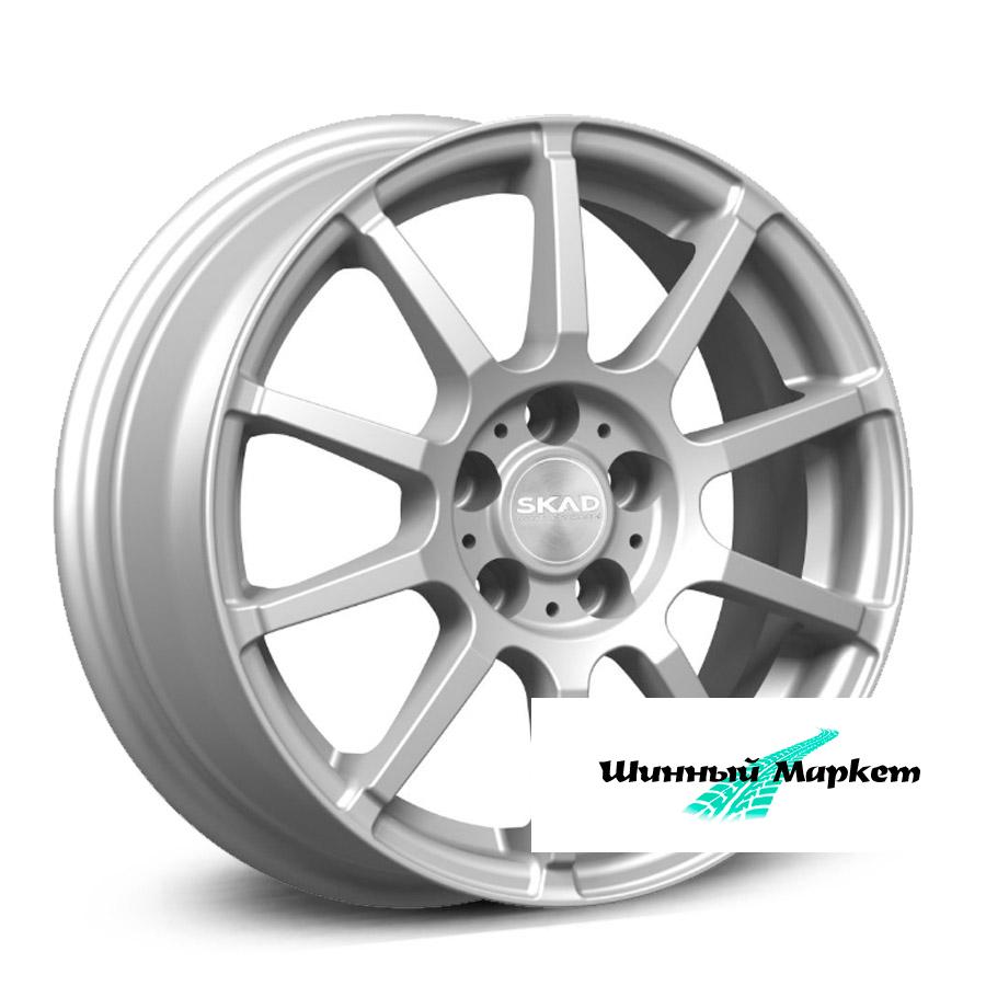 ДискСкад Акита 6JxR15 PCD4x100 ET48 DIA54.1, насыщенный серебристый