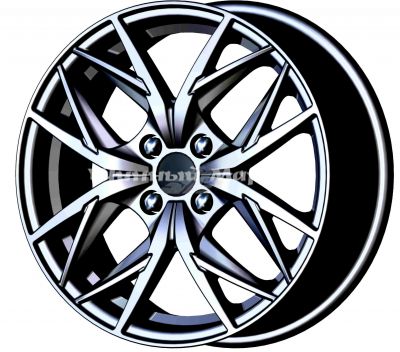 ДискСкад Асти 6.5JxR16 PCD4x100 ET50 DIA60.1, Серый тёмный