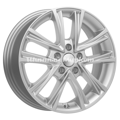 ДискСкад Боракай (КЛ326) 6.5JxR16 PCD5x114.3 ET38 DIA67.1, серебристый с металлическим отливом