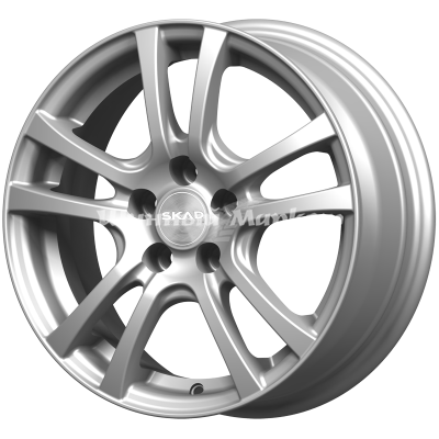 ДискСкад Дели 6JxR15 PCD5x100 ET38 DIA57.1, серебристый с металлическим отливом