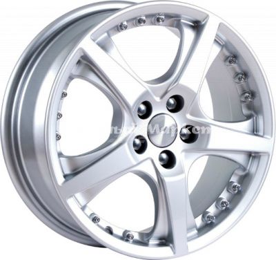 ДискСкад Diamond 6.5JxR16 PCD5x100 ET45 DIA56.1, серебристый с металлическим отливом