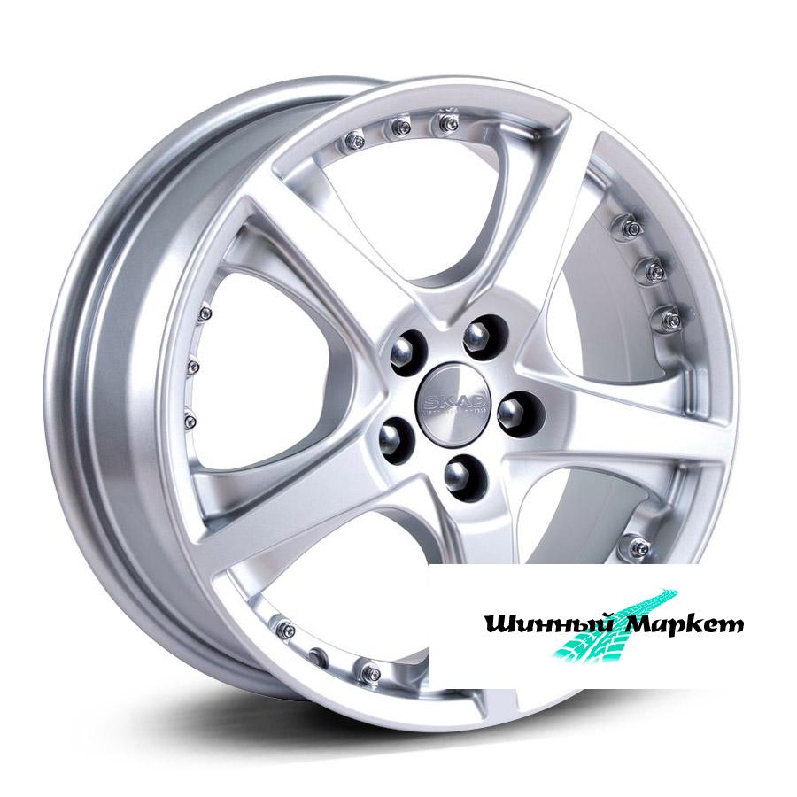 ДискСкад Diamond 6.5JxR16 PCD5x112 ET45 DIA66.6, насыщенный серебристый