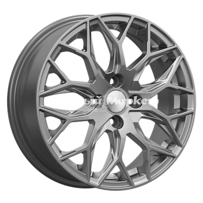 ДискСкад Фабиан 6JxR16 PCD4x100 ET50 DIA60.1, Серый тёмный