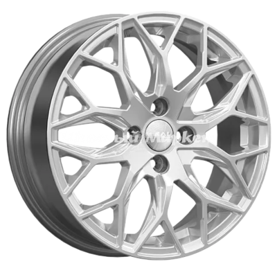 ДискСкад Фабиан 6JxR16 PCD4x100 ET41 DIA60.1, серебристый с металлическим отливом