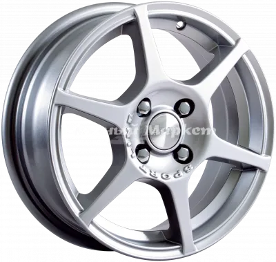 ДискСкад Ягуар 5.5JxR14 PCD4x100 ET38 DIA67.1, насыщенный серебристый