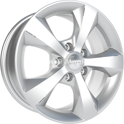 ДискСкад Кёльн 7JxR16 PCD5x114.3 ET45 DIA60.1, серебристый с металлическим отливом