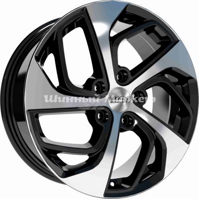 ДискСкад Kl-275 7JxR17 PCD5x114.3 ET51 DIA67.1, черный с полированной лицевой стороной