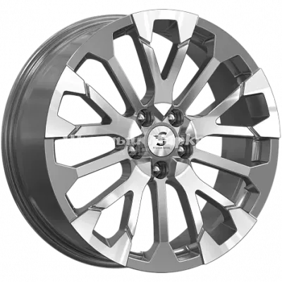 ДискСкад KP003 7.5JxR19 PCD5x114.3 ET45 DIA67.1, Серый тёмный с полированной лицевой частью