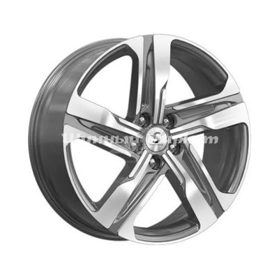 ДискСкад KP004 7.5JxR19 PCD5x114.3 ET50 DIA67.1, Серый тёмный с полированной лицевой частью